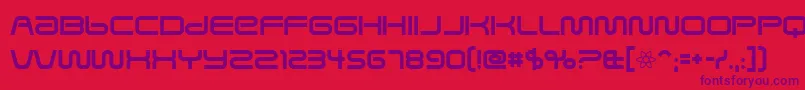 SavedByZero Font – Purple Fonts on Red Background