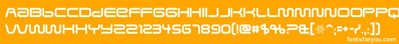 SavedByZero Font – White Fonts on Orange Background