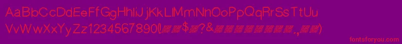 Wildthang Font – Red Fonts on Purple Background