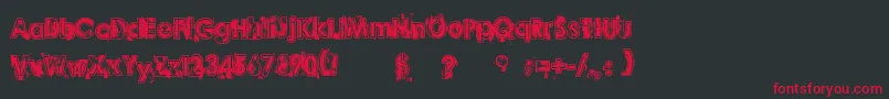 Desperado Font – Red Fonts on Black Background