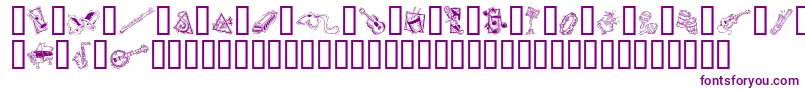 Police GeDecoMusic – polices violettes