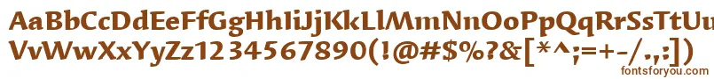 Шрифт SyndorItcBold – коричневые шрифты на белом фоне