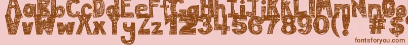 More about DjbMessInMyHead Font DjbMessInMyHead Font – Brown Fonts on Pink Background