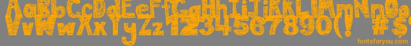 More about DjbMessInMyHead Font DjbMessInMyHead Font – Orange Fonts on Gray Background