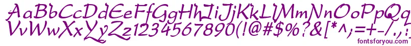 DfdroBi Font – Purple Fonts on White Background