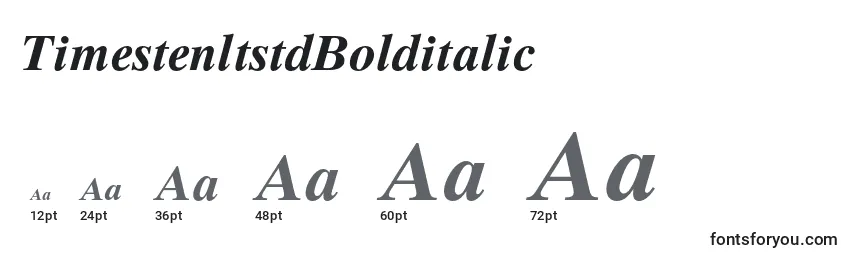 TimestenltstdBolditalic Font Sizes