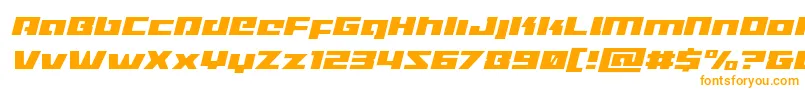 Шрифт Turbochargelightital – оранжевые шрифты