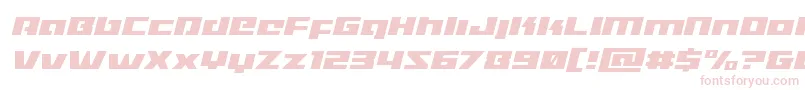 Turbochargelightital Font – Pink Fonts on White Background