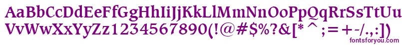CaxtonBoldBt-Schriftart – Violette Schriften