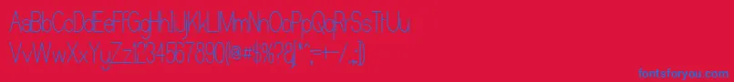 Castoru Font – Blue Fonts on Red Background