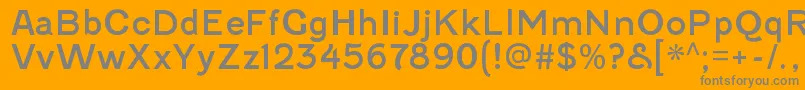 FenwickrgRegular Font – Gray Fonts on Orange Background