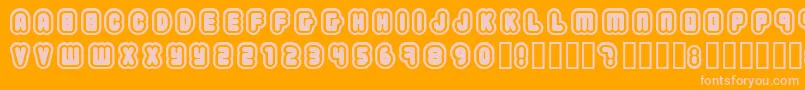 2203 ffy Font – Pink Fonts on Orange Background