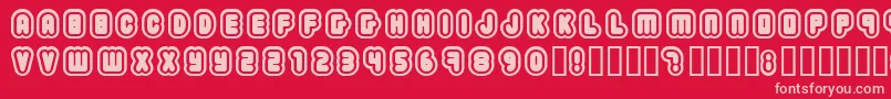 2203 ffy Font – Pink Fonts on Red Background