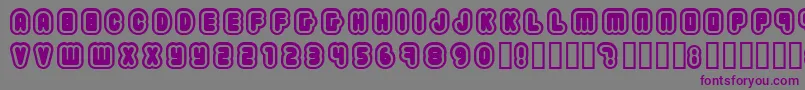 2203 ffy Font – Purple Fonts on Gray Background