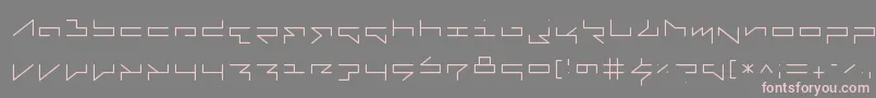 FabricateThin Font – Pink Fonts on Gray Background