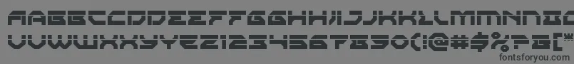 Xenodemonlaser-Schriftart – Schwarze Schriften auf grauem Hintergrund