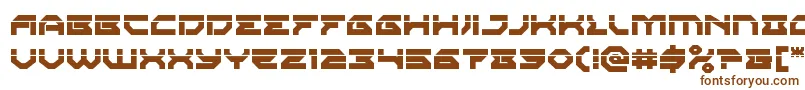 Шрифт Xenodemonlaser – коричневые шрифты на белом фоне