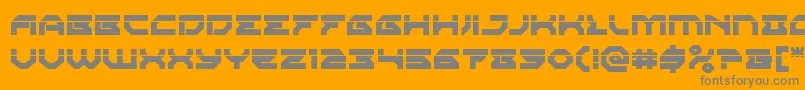 Xenodemonlaser Font – Gray Fonts on Orange Background