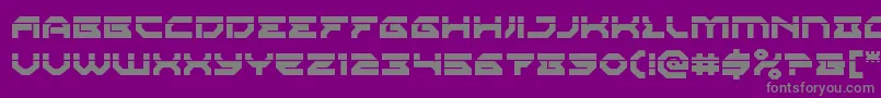 Xenodemonlaser Font – Gray Fonts on Purple Background