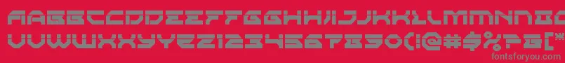 Xenodemonlaser Font – Gray Fonts on Red Background