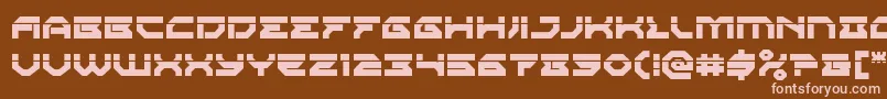 Xenodemonlaser Font – Pink Fonts on Brown Background