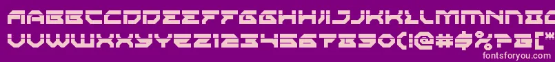 Xenodemonlaser Font – Pink Fonts on Purple Background