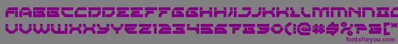 Шрифт Xenodemonlaser – фиолетовые шрифты на сером фоне