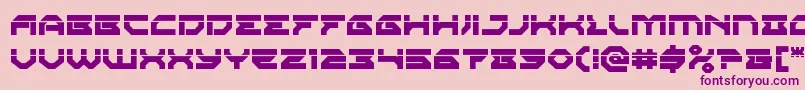 Xenodemonlaser Font – Purple Fonts on Pink Background