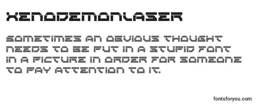 Xenodemonlaser Font