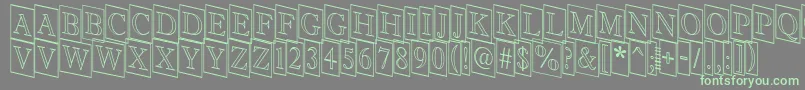 Más sobre la fuente Antiqu9 fuente Antiqu9 – Fuentes Verdes Sobre Fondo Gris