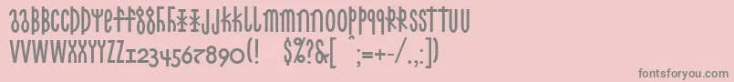 Linotypecethubala Font – Gray Fonts on Pink Background