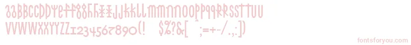 Linotypecethubala Font – Pink Fonts on White Background
