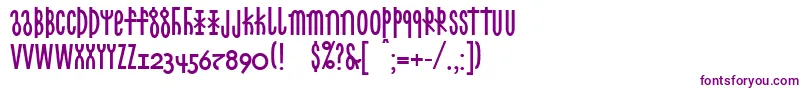 Linotypecethubala Font – Purple Fonts on White Background