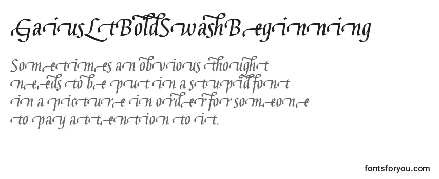 GaiusLtBoldSwashBeginning Font