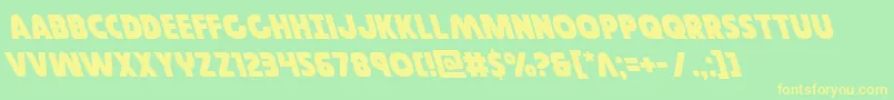 Governorleft Font – Yellow Fonts on Green Background