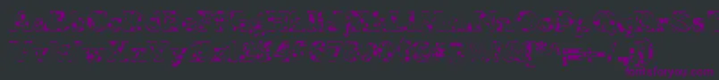 フォントWe6Db – 黒い背景に紫のフォント