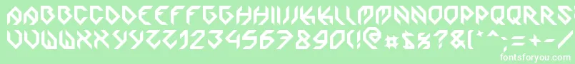 Zoomgroove Font – White Fonts on Green Background