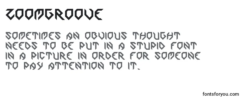 Zoomgroove Font