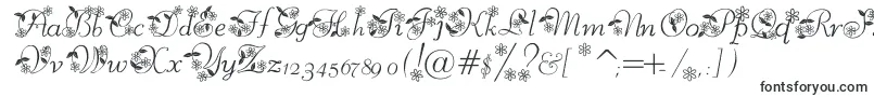 Шрифт McBlossoms – рождественские шрифты