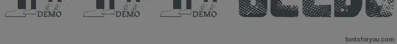 Ft3to Font – Black Fonts on Gray Background