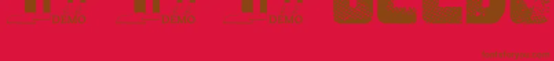 Ft3to Font – Brown Fonts on Red Background