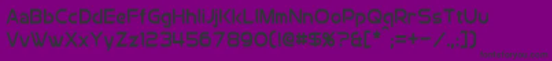 ChromiaCondensed Font – Black Fonts on Purple Background