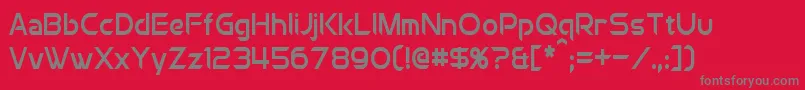 ChromiaCondensed Font – Gray Fonts on Red Background