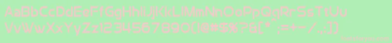 ChromiaCondensed Font – Pink Fonts on Green Background