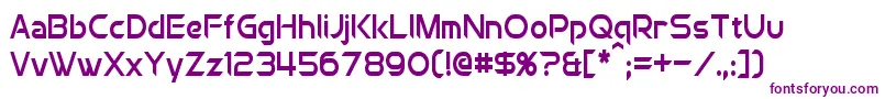ChromiaCondensed Font – Purple Fonts on White Background