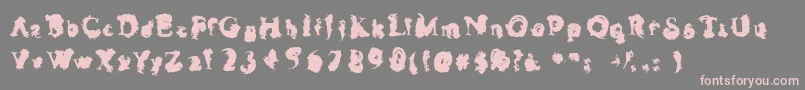 Inglorio Font – Pink Fonts on Gray Background