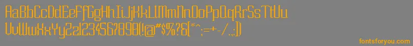Шрифт Sowide ffy – оранжевые шрифты на сером фоне