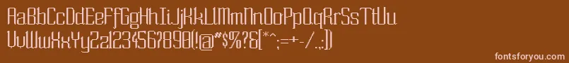 Шрифт Sowide ffy – розовые шрифты на коричневом фоне