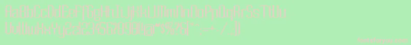 Sowide ffy Font – Pink Fonts on Green Background