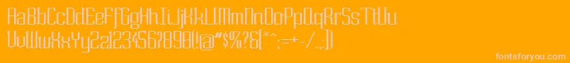 Шрифт Sowide ffy – розовые шрифты на оранжевом фоне
